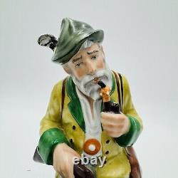 Vintage Gerold Porzellan Tettau Bavaria Germany Hunter Large Hand Painted Figure