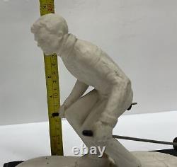 Vintage Goebel Bisque Man Skier Figurine Bavaria W. Germany #0653/2500 Limited Ed