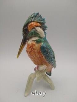 Vintage Goebel Germany Porcelain 7 bird figurine Kingfisher 1972