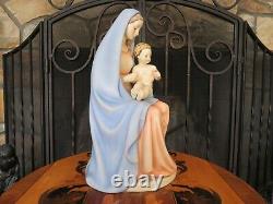 Vintage Goebel Hummel Blue Cloak Madonna Holding Child 151 13 Figurine TMK-5