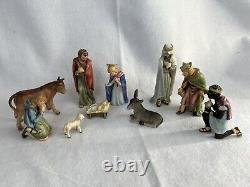 Vintage Goebel Hummel Nativity 10 Piece Set Christmas Figurines