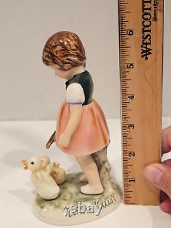Vintage Goebel Kathe Kruse KRU 2 Girl with 2 ducks 1955 Rare 6 Tall