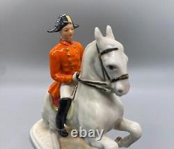 Vintage Goebel Lipizzan Dressage Horse Stallion Rider Porcelain Figurine GF 138