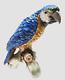 Vintage Goebel Macaw Parrot Porcelain Figurine8.5 Tall Gv 79circa 1967