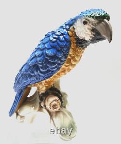Vintage Goebel Macaw Parrot Porcelain Figurine8.5 Tall GV 79Circa 1967