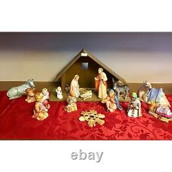 Vintage Goebel Nativity Set 11 Piece Porcelain Figurines Hand-Painted Christmas