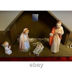 Vintage Goebel Nativity Set 11 Piece Porcelain Figurines Hand-Painted Christmas