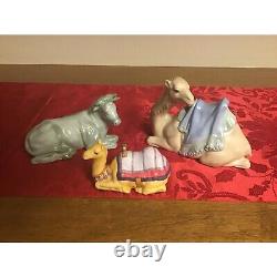 Vintage Goebel Nativity Set 11 Piece Porcelain Figurines Hand-Painted Christmas