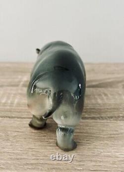 Vintage Goebel Serengeti Shield Hippo & Hippopotamus Porcelain Figurines Set