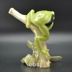 Vintage Goebel Tree Frog Porcelain Figurine, Stamped W Germany #35017