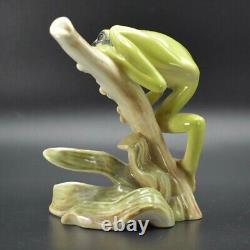 Vintage Goebel Tree Frog Porcelain Figurine, Stamped W Germany #35017