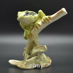 Vintage Goebel Tree Frog Porcelain Figurine, Stamped W Germany #35017