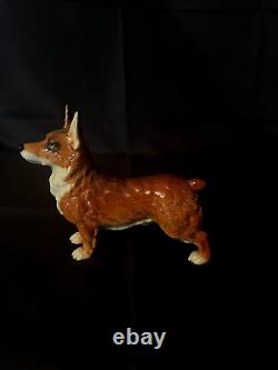 Vintage Goebel Welsh. Germany Corgi Porcelin Figurine- Rare