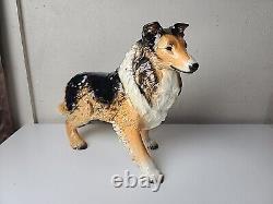 Vintage Goebel West Germany Very Large Collie Dog Figurine Statue 17 x 12 x 6