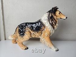 Vintage Goebel West Germany Very Large Collie Dog Figurine Statue 17 x 12 x 6