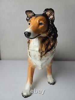 Vintage Goebel West Germany Very Large Collie Dog Figurine Statue 17 x 12 x 6