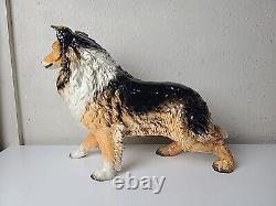 Vintage Goebel West Germany Very Large Collie Dog Figurine Statue 17 x 12 x 6