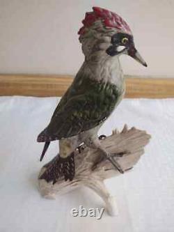 Vintage Goebel green woodpecker figurine 1975, West Germany