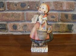 Vintage Hummel 7 Figurine 13/2 Meditation TMK 1 Girl withLetter, Basket, Flowers