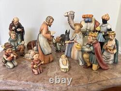 Vintage Hummel Goebel 16 pc Nativity set West Germany Larger Figurines Gorgeous