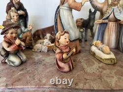 Vintage Hummel Goebel 16 pc Nativity set West Germany Larger Figurines Gorgeous