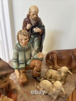 Vintage Hummel Goebel 16 pc Nativity set West Germany Larger Figurines Gorgeous