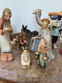 Vintage Hummel Goebel 16 pc Nativity set West Germany Larger Figurines Gorgeous