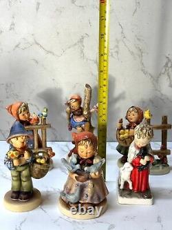 Vintage Hummel Goebel Figurines Lot Germany 6 Figures