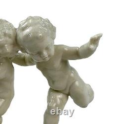 Vintage Hutschenreuther Germany figurine 3 dancing cherubs K. Tutter EXCELLENT
