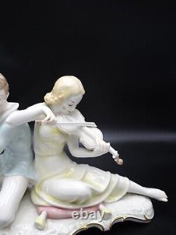 Vintage Hutschenreuther Sonata Musical Figurine 16 In Length Carl Werner