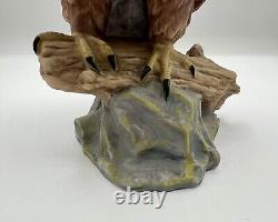 Vintage Kaiser West Germany Bald Eagle Colored Porcelain Figurine #1496