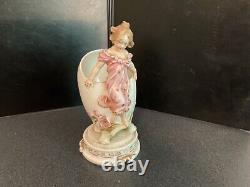 Vintage Karl Ens Volkstedt 6.5 porcelain vase figurine, Germany early 1900's