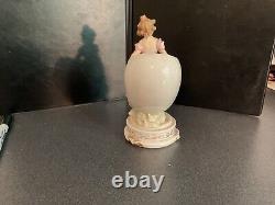 Vintage Karl Ens Volkstedt 6.5 porcelain vase figurine, Germany early 1900's