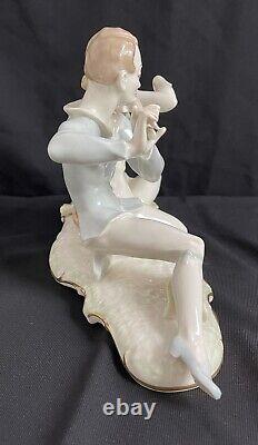 Vintage LARGE Hutschenreuther Porcelain Figurine Sonata Signed Carl Werner