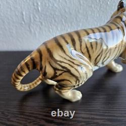 Vintage Lorenz Hutschenreuther Kunstabteilung Selb Germany Tiger Figurine