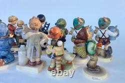 Vintage Lot 13 German Goebel MI Hummel Porcelain Figurine Collection TMK 3, 6