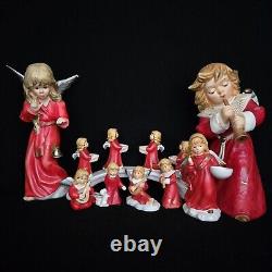 Vintage Lot of 8 1970s Goebel Christmas Advent Angels & Figurines Small & Large