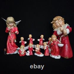 Vintage Lot of 8 1970s Goebel Christmas Advent Angels & Figurines Small & Large