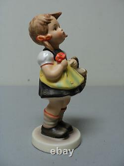 Vintage MI HUMMEL West Germany SISTER, Girl with Basket Figurine 98/0. TMK-3
