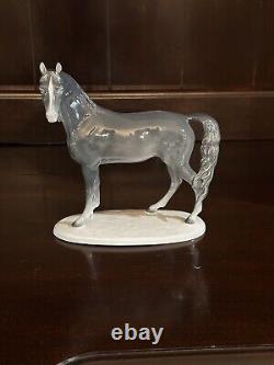 Vintage Metzler Ortloff Porcelain East Germany Horse Art Statue