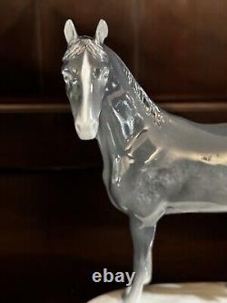 Vintage Metzler Ortloff Porcelain East Germany Horse Art Statue