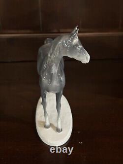 Vintage Metzler Ortloff Porcelain East Germany Horse Art Statue