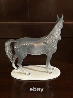 Vintage Metzler Ortloff Porcelain East Germany Horse Art Statue