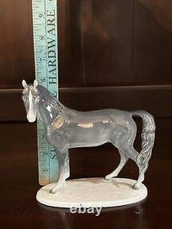 Vintage Metzler Ortloff Porcelain East Germany Horse Art Statue