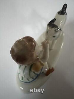 Vintage Metzler Ortloff Rare Porcelain Goat Girl Figurine 4 Germany