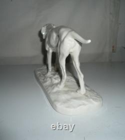 Vintage NYMPHENBURG Porcelain Dog Pointer Figurine PJ MENE Germany