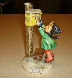 Vintage Old Goebel Hummel Germany Figurines. A Letter To The Santa Claus 7