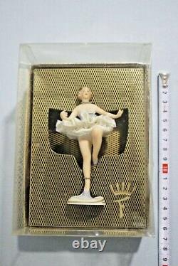 Vintage Porcelain Figure Dresden Ballet Dancer Doll Boxed- Germany
