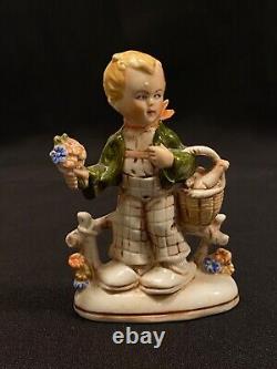 Vintage Porcelain Figurine Germany Stamped Statue Anthropomorphic Collectibles