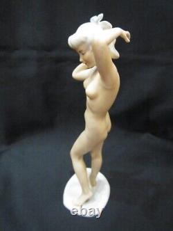 Vintage Porcelain Figurine Nude Girl Lady Woman Germany Old Figure Height 22 cm